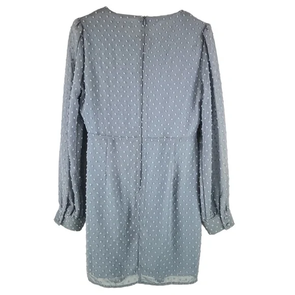 Lulu's Blue Polka Dot Mini Dress - Picture 7 of 16